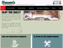 Tablet Screenshot of hansonsqualityplumbinginc.com